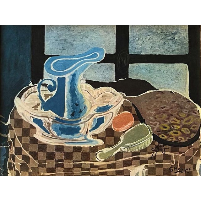 Abstract Braque 1946 La Cuvette Bleue 3 Framed For Sale - Image 3 of 3