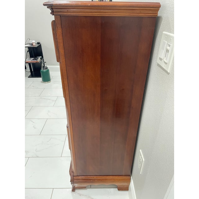 Universal Furniture Universal Furniture Cherry Traditional Style 36" Chest of Drawers, Attributed For Sale - Image 4 of 6