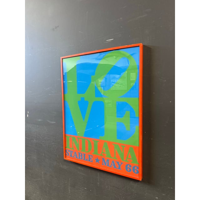 Robert Indiana "Love, Indiana Stable May 66" Serigraph Silkscreen Poster 1971. 1971 version of the 1966 poster marked...