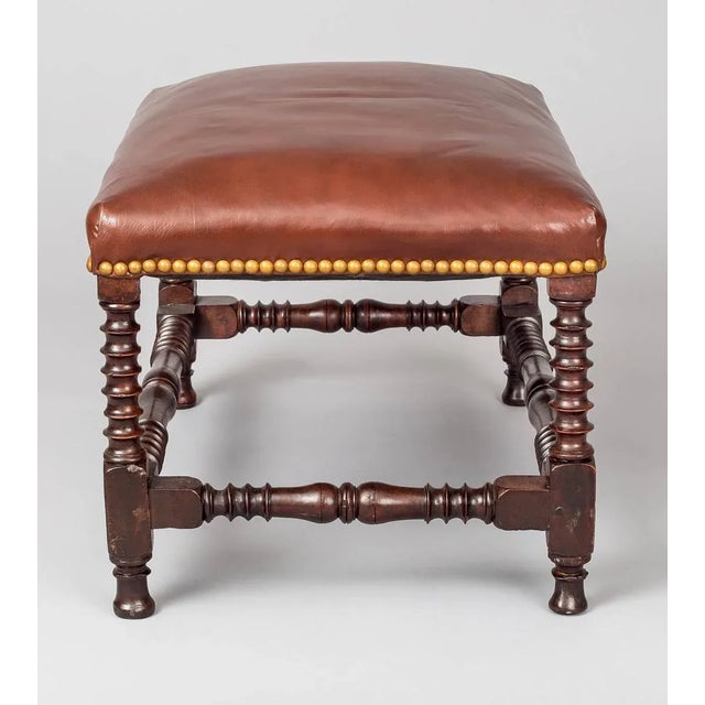 Early 18th Century Italian Walnut Stool For Sale - Image 5 of 10