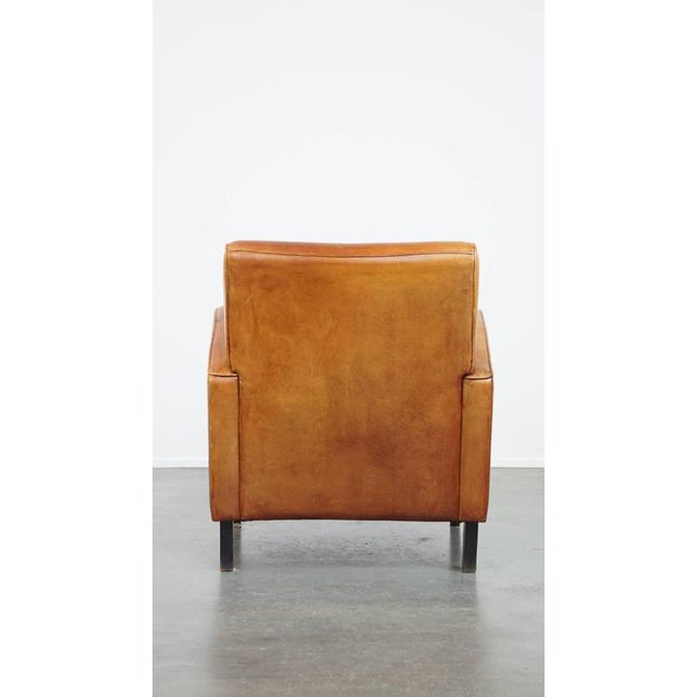 Vintage Leather Club Chair For Sale - Image 4 of 12