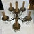 Bronze Crystal and Marble Electrified Tabletop Candelabra Lamp For Sale - Image 10 of 12