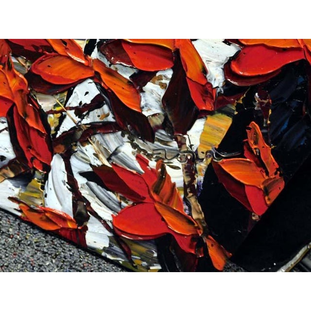 Green Maya Eventov "Symphony of Fall" Large Original Acrylic Painting on Canvas For Sale - Image 8 of 10