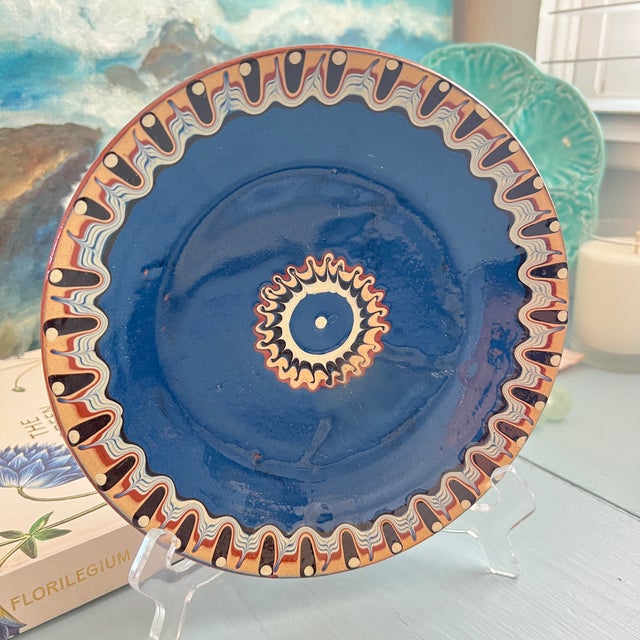 Bulgarian Troyan Redware Art Pottery Plates - Set of 4 For Sale - Image 4 of 10