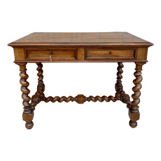 Early 19th Century French Walnut Worktable For Sale