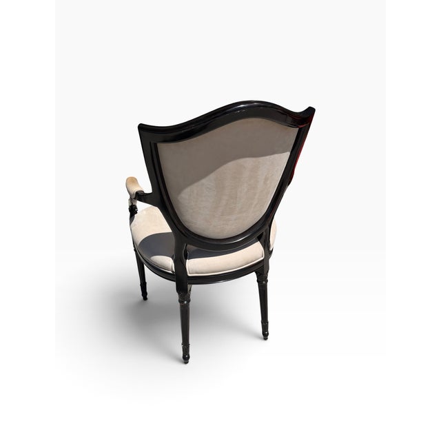 Beige Gianfranco Ferre Home Regency Style Arm Chair For Sale - Image 8 of 9