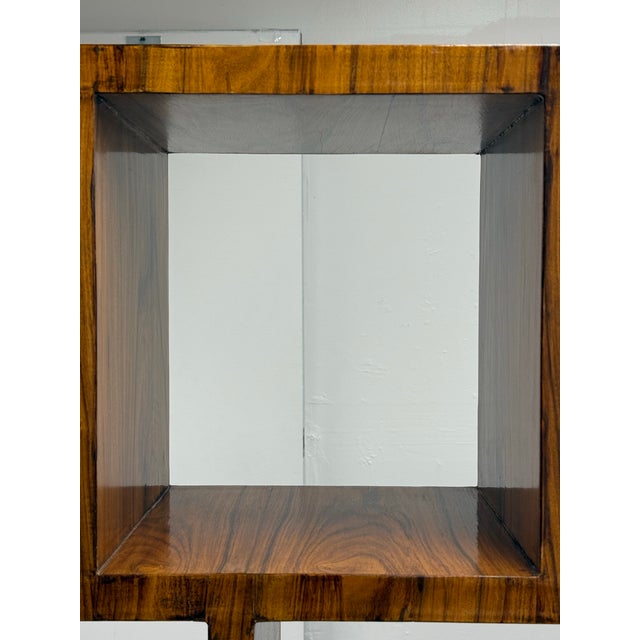 Wood French Lacquered Étagère Bookcase, Circa 1940's For Sale - Image 7 of 12