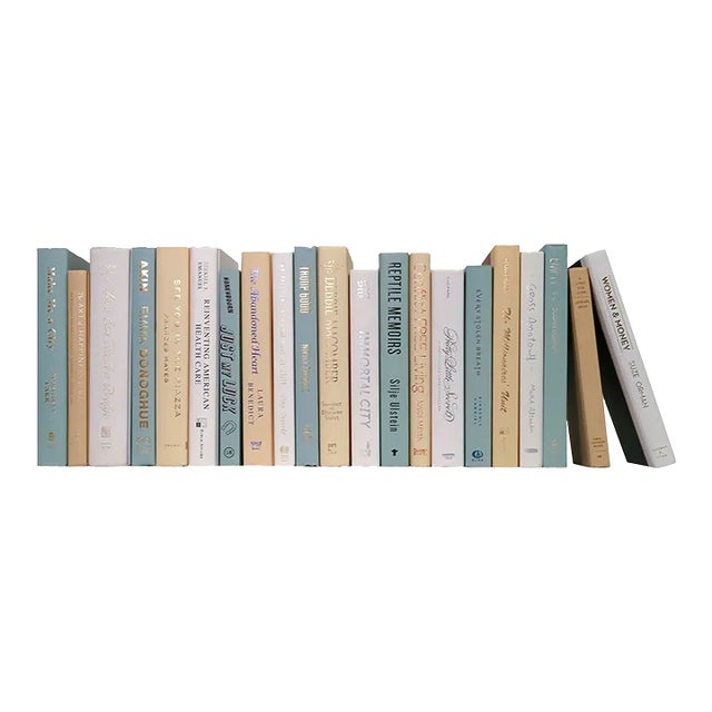 Decorative Books - Lakehouse Books - Blue Books By The Foot For Sale