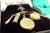 18K Gold Utensils, 1800s, in Worn conditions.