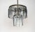 Art Nouveau Ceiling Lamp in Crystal & Glass, 1950s For Sale - Image 4 of 6