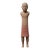 Rare Han Dynasty Style Terracotta Male Figure - Naked & Painted - 23" Height For Sale
