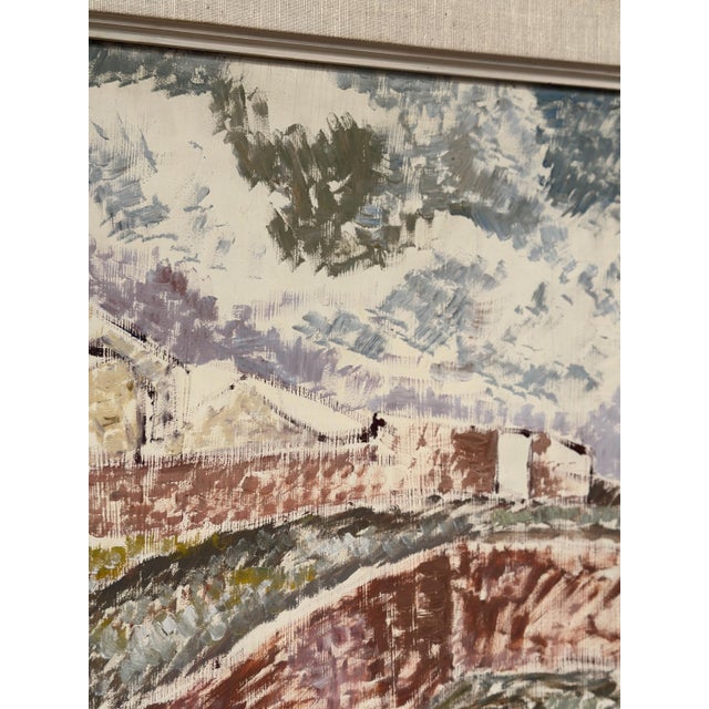 Gösta Nordblad, Landscape with Buildings, 1960s, Oil on Canvas, Framed For Sale - Image 7 of 18