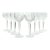 1980s Waterford “Lismore” Crystal Hock Wine Glasses - Set of 8 For Sale