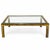 1970s Vintage Bernhard Rohne for Mastercraft Acid-Etched Brass, Black Lacquer & Beveled Glass Dining Table, Circa 1970s For Sale - Image 5 of 12