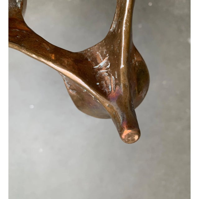 Vintage German Brutalist Metal Candleholder from Harjes For Sale - Image 14 of 18