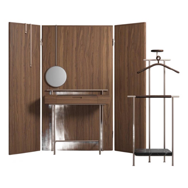 Vanity Table Set by Neri & Hu for Cassina, Set of 2 For Sale