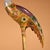 Metal Pair of Gilt Bronze Cloisonné Enamel Crane and Turtle Figures For Sale - Image 7 of 10