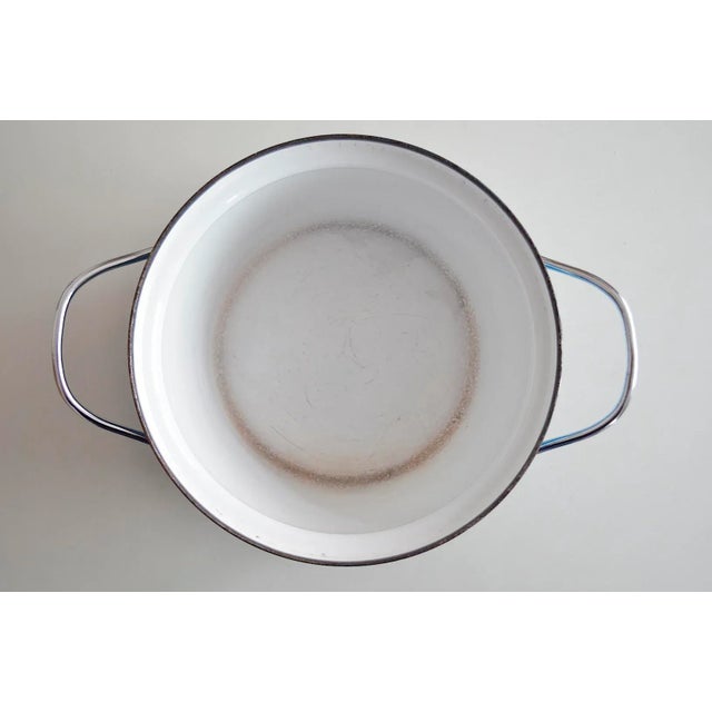 Norway Enamel Pot from Cathrineholm, 1960s For Sale - Image 6 of 8