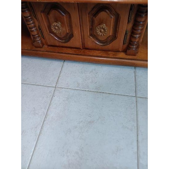 Vintage Wood Coffee Table Two Doors Medium Tone Traditional Style For Sale - Image 4 of 7
