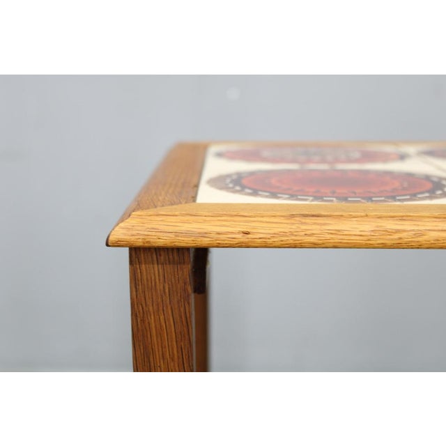 Mid-Century Danish Oak Nesting Tables with Tile Tops, 1960s, Set of 3 For Sale - Image 12 of 15