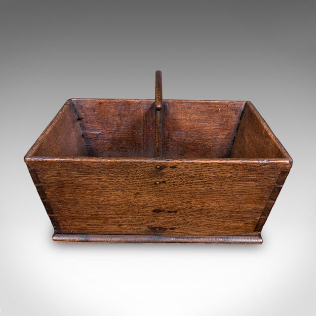 Early 19th Century Antique Maid's Carry, English, Oak, Country House, Cutlery Tray, Box, Georgian For Sale - Image 5 of 9