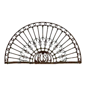 Antique American Us Embassy Iron Architectural Pediment Sculpture