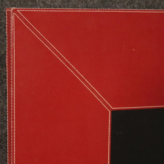 Italian Red Mirror, 1980s For Sale - Image 9 of 13