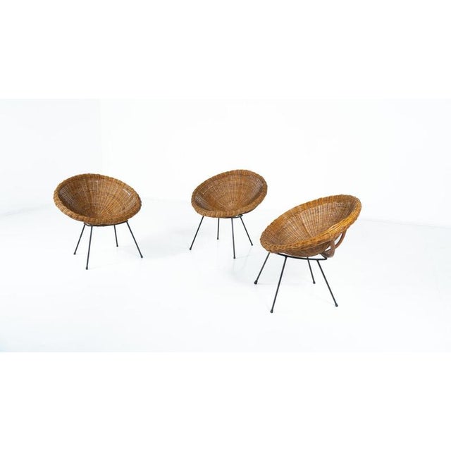 Mid-Century Rattan Armchair, 1970s For Sale - Image 15 of 17