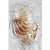 Julie Neill for Visual Comfort Signature Talia Medium Sconce in Gild with Clear Swirled Glass For Sale In Houston - Image 6 of 12