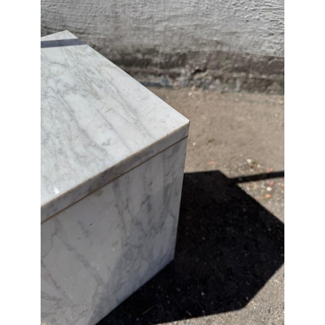 Italian Arc Floor Lamp with Marble Base, 1970s For Sale - Image 4 of 10