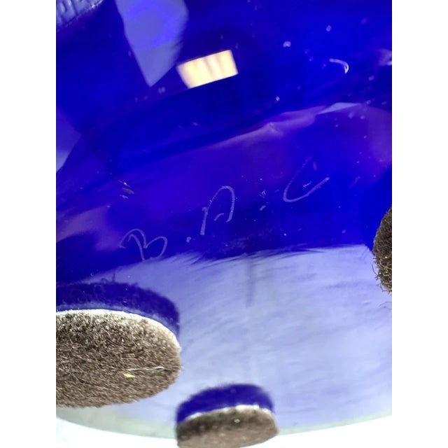 Glass 1970s Large b.a.g. Barovier & Toso Murano Art Glass Vase For Sale - Image 7 of 7