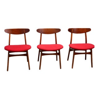 CH30 Chairs attributed to Hans J. Wegner, Denmark, 1960s, Set of 3 For Sale