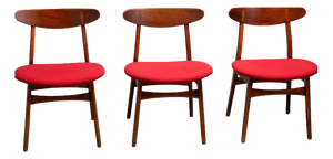 CH30 Chairs attributed to Hans J. Wegner, Denmark, 1960s, Set of 3
