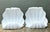 Sculpted to echo the scalloped form of a clam shell, this pair of vintage table pedestals brings organic, coastal glamour...