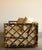 Wood Vintage Rattan Trellis Lattice Sofa in the Style of McGuire With Casters, Wrapped Joints, and Ivory Upholstery, 1970s For Sale - Image 7 of 9
