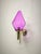 Brass Wall Lamp with Lilac Murano Glass, 1950s For Sale - Image 10 of 12