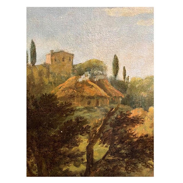 Francesco Zuccarelli, Landscape with River and Waterfall, Oil on Canvas, 18th Century, Framed For Sale - Image 7 of 13