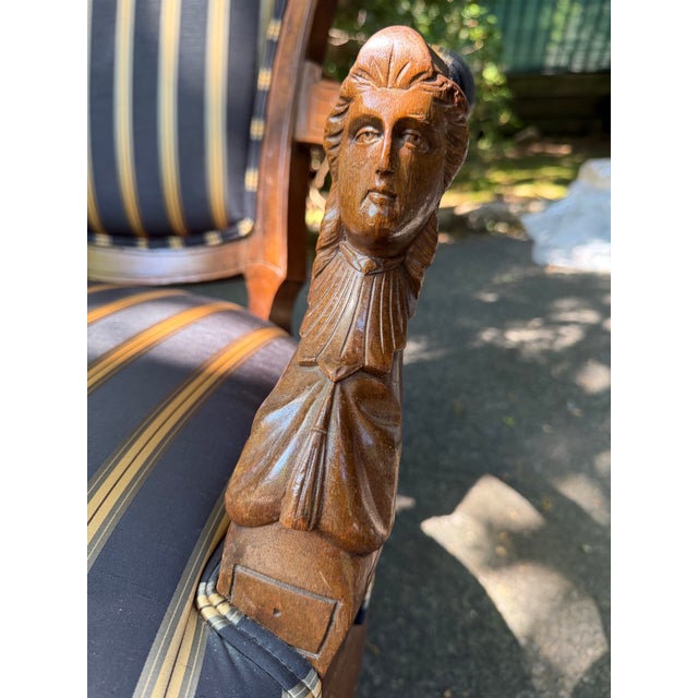 Matched pair of late 19th Century American Renaissance Revival “His and Hers” Victorian Parlor Chairs – custom...