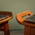 Black Teak Stools with Black Leather Cushions by P. Jensen, Denmark, 1960s, Set of 2 For Sale - Image 8 of 10