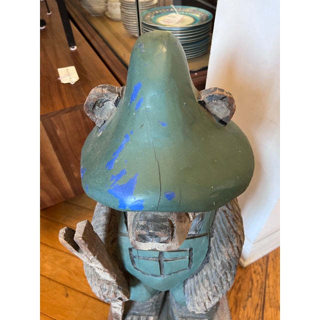 Hand Carved Mountain Bear Sculpture For Sale - Image 11 of 12