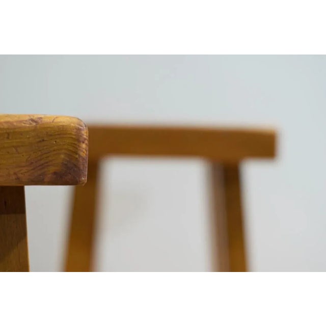 Set of Vintage Wood Stools by Charlotte Perriand for Mountain Les Arcs, 1960s For Sale - Image 5 of 18