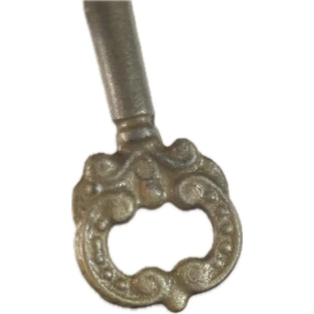 Metal Vintage Flexible Gold Scallop Desk Lamp For Sale - Image 7 of 7