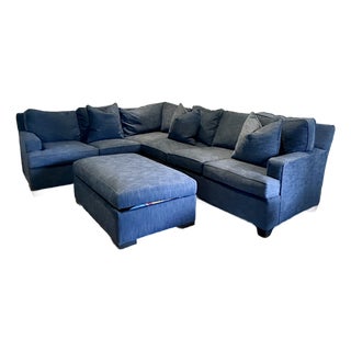 Highland House Sectional With Storage Ottoman For Sale