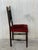 19th Set of Six Spanish Chairs With Bronze Details and Red Velvet Upholstery For Sale In Miami - Image 6 of 11