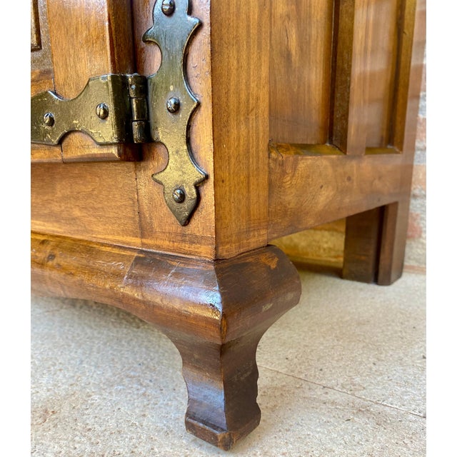 Spanish Walnut Chest with Drawer and Door, 1930s For Sale - Image 18 of 18
