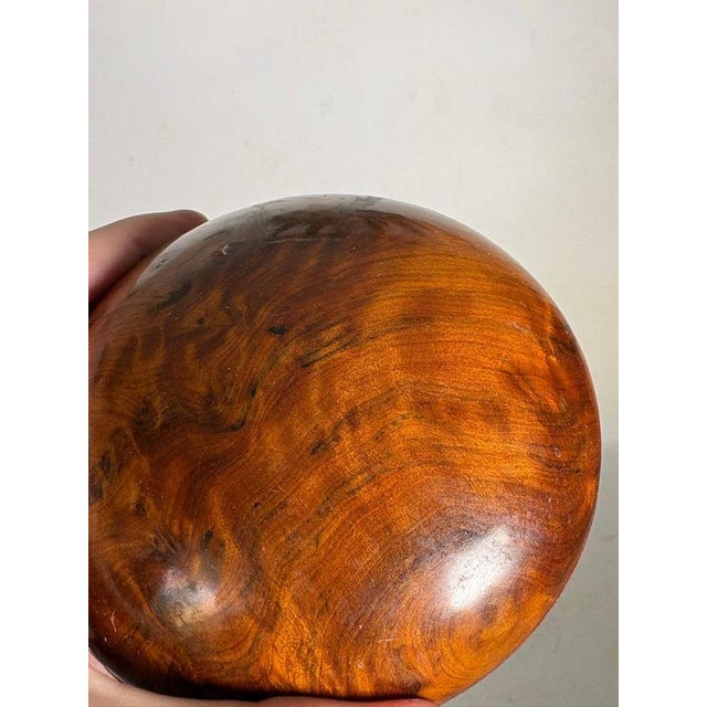 Wood Vintage French Round Wooden Boxes, 1970, Set of 2 For Sale - Image 7 of 12