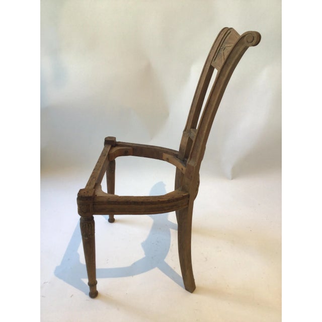 Wood 1850s French Empire Wood Side Chairs - A Pair For Sale - Image 7 of 12