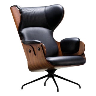 Playwood Walnut and Leather Chair by Jaime Hayon For Sale