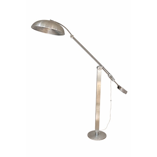 Vintage Italian Adjustable Aluminum Floor Lamp, 1970s For Sale - Image 15 of 15