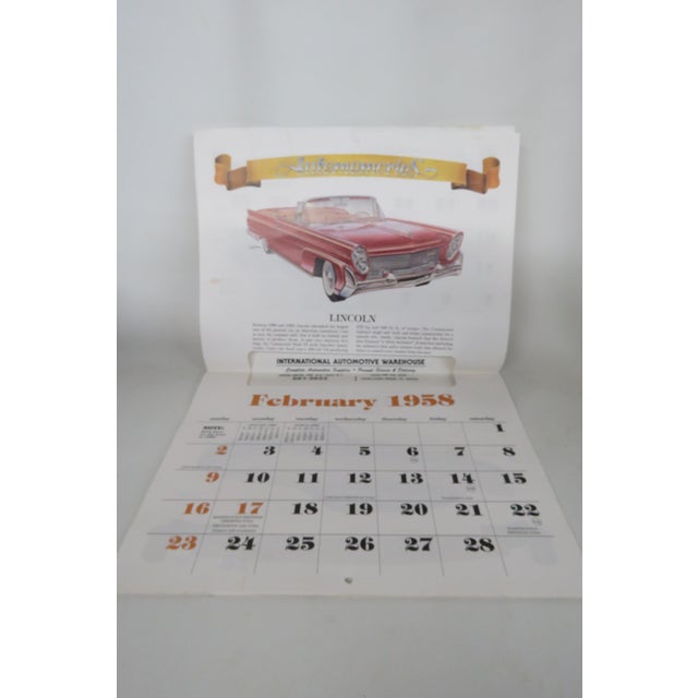 Automemories Classic Car 2014 Calendar Retro Styled 1958 Vintage Auto Art 4706b For Sale - Image 17 of 18